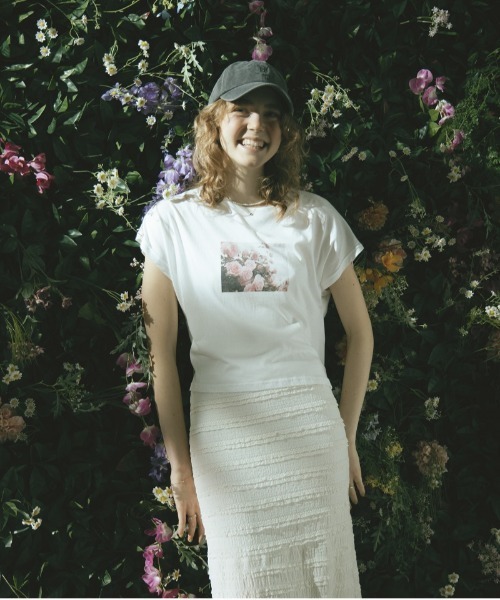 flower（フラワー）の「ブルーミングプリントティーズ（Tシャツ/カットソー・レディース・ホワイト/ホワイト系その他・FREE）」の21枚目の写真