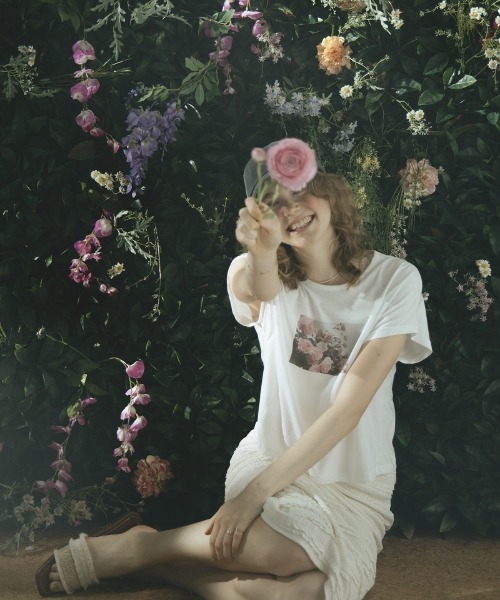 flower（フラワー）の「ブルーミングプリントティーズ（Tシャツ/カットソー・レディース・ホワイト/ホワイト系その他・FREE）」の22枚目の写真