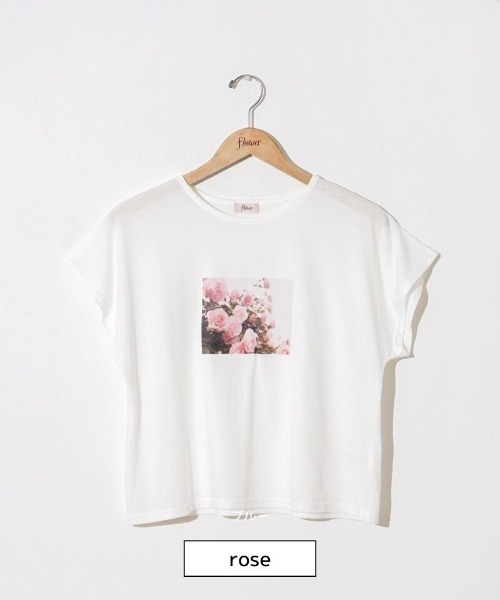 最高級 セール】ブルーミングプリントティーズ（Tシャツ/カットソー トップス