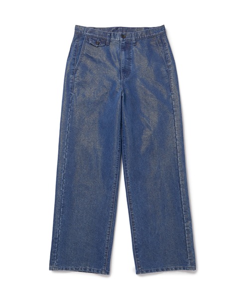 M TO R（ムウトアール）の「［PANTS］GLITTER DENIM COIN POCKET TACK PANTS（デニムパンツ・レディース・ブルー・42/40/38）」の5枚目の写真