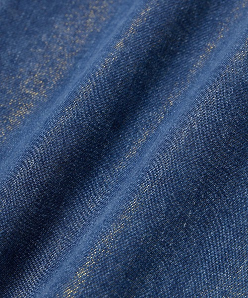 M TO R（ムウトアール）の「［PANTS］GLITTER DENIM COIN POCKET TACK PANTS（デニムパンツ・レディース・ブルー・42/40/38）」の4枚目の写真