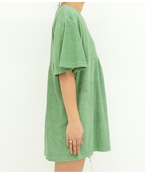 anap mimpi（アナップミンピ）の「フレアスリーブパイルVネックユッタリトップス（Tシャツ/カットソー・レディース・パープル/ミント・FREE）」の7枚目の写真