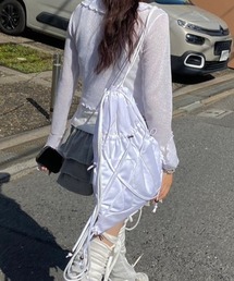 FLAREUP | 韓国ブランド FLAREUP フレアアップ 16.Division Gym Sack ジムサック ナップサック バックパック リュックサック ストラップバッグ 大容量バッグ カバン 韓国ファッション ストリートファッション テック系ファッション(バックパック/リュック)