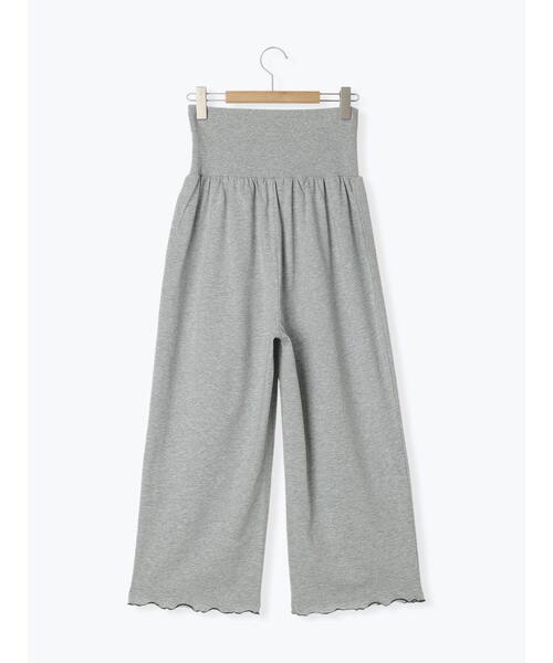 Et grenier by Samansa Mos2（エグルニエバイサマンサモスモス）の「【接触冷感/UVカット】ハラマキ付裾メローパンツ（ルームウェア/パジャマ・レディース・グレー/イエロー/グリーン・F）」の8枚目の写真