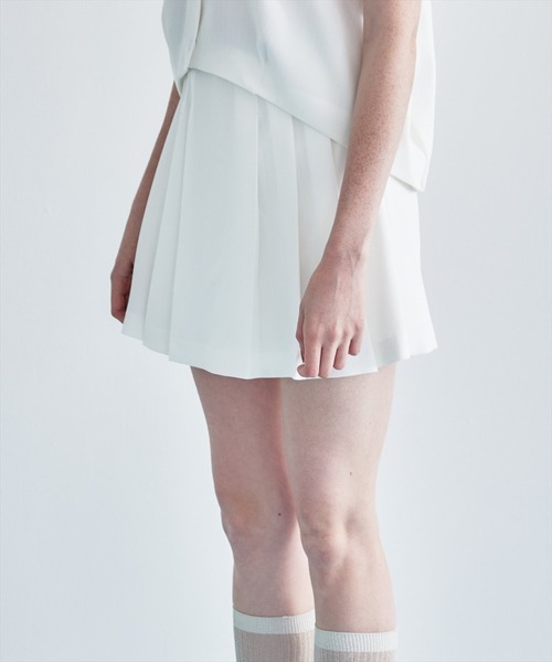 REDYAZEL（レディアゼル）の「【セットアップ可能】配色ベルトラインプリーツスカパン（その他パンツ・レディース・ミント/グレー/オフホワイト・FREE）」の5枚目の写真