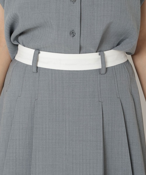 REDYAZEL（レディアゼル）の「【セットアップ可能】配色ベルトラインプリーツスカパン（その他パンツ・レディース・ミント/グレー/オフホワイト・FREE）」の20枚目の写真