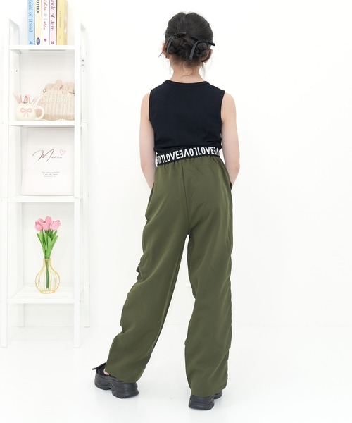 Bee des Bee（ビーデスビー）の「シャーリングパンツ（その他パンツ・キッズ・ピンク/ダークカーキ/ブラック・150cm/140cm/130cm/120cm/110cm/100cm）」の14枚目の写真