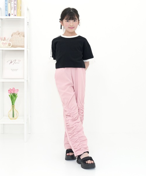 Bee des Bee（ビーデスビー）の「シャーリングパンツ（その他パンツ・キッズ・ピンク/ダークカーキ/ブラック・150cm/140cm/130cm/120cm/110cm/100cm）」の17枚目の写真