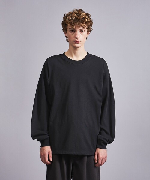 MONKEY TIME(モンキータイム)の「<VATANLOOP × monkey time> オーガニック ロングスリーブ Tシャツ(Tシャツ/カットソー・メンズ・ブラック/ホワイト/ライトブルー/ライラック・S/M/L/XL)」の7枚目の写真