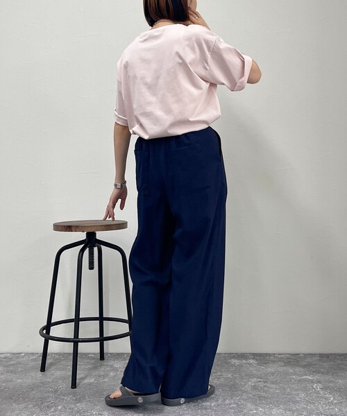 fredy emue（フレディエミュ）の「クールタンブラーツイルスラックス（スラックス・レディース・チャコールグレー/ブラック/ネイビー/レッド・39/38/36）」の8枚目の写真