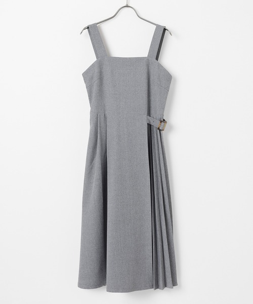 Honeys(ハニーズ)の「プリーツ切替ジャンパースカート(ジャンパースカート・レディース・ベージュ/チャコールグレー/ブラック・SS/S/M/L/LL/3L)」の12枚目の写真