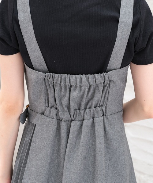 Honeys(ハニーズ)の「プリーツ切替ジャンパースカート(ジャンパースカート・レディース・ベージュ/チャコールグレー/ブラック・SS/S/M/L/LL/3L)」の21枚目の写真