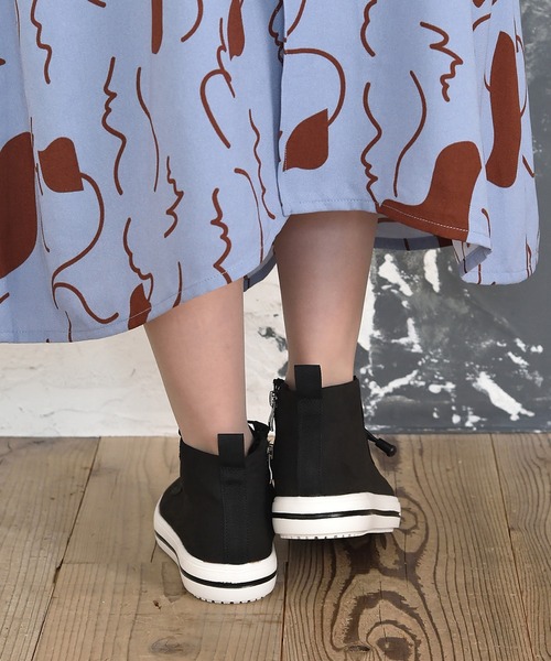 EDWIN(エドウィン)の「【防水】EDWIN(エドウィン)防水 サイドジップドロストレインブーツ(レインシューズ・レディース・ダークベージュ/ブラック/ネイビー/レンガ/カーキブラウン・22.5cm/23.0cm/23.5cm/24.0cm/24.5cm)」の12枚目の写真