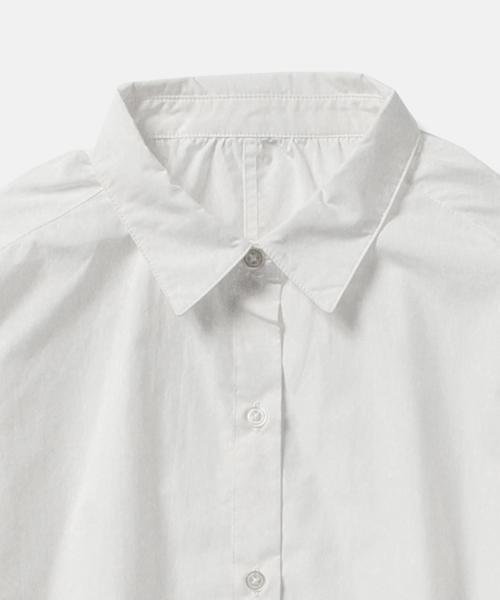 BEAMS LIGHTS Women's（ビームスライツ ウィメンズ）の「BEAMS LIGHTS / タイプライター ビッグシャツ（シャツ/ブラウス・レディース・オフホワイト/ブラック/ブラウン・36/38）」の7枚目の写真