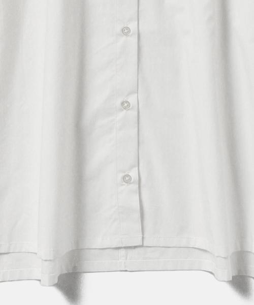 BEAMS LIGHTS Women's（ビームスライツ ウィメンズ）の「BEAMS LIGHTS / タイプライター ビッグシャツ（シャツ/ブラウス・レディース・オフホワイト/ブラック/ブラウン・36/38）」の9枚目の写真