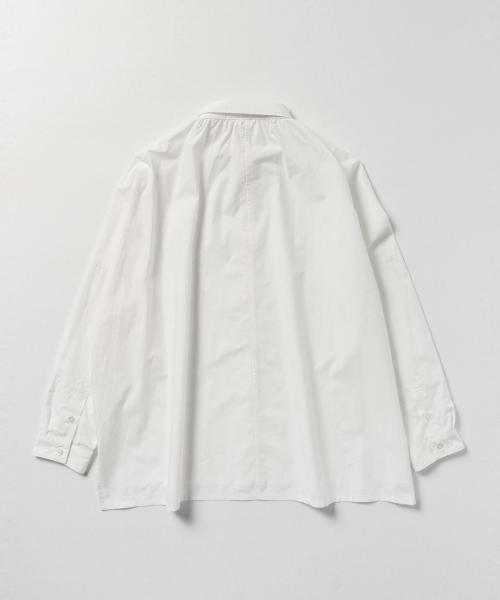 BEAMS LIGHTS Women's（ビームスライツ ウィメンズ）の「BEAMS LIGHTS / タイプライター ビッグシャツ（シャツ/ブラウス・レディース・オフホワイト/ブラック/ブラウン・36/38）」の10枚目の写真