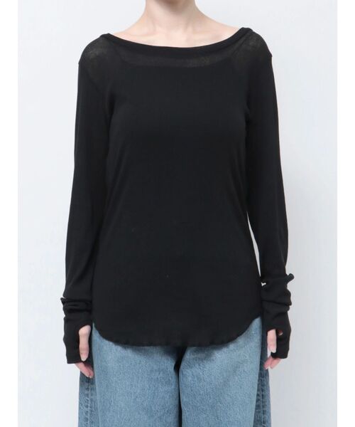 シロ⭐︎Ungrid シアーフィットロングスリーブTee セール】シアーフィットロングスリーブTee（Tシャツ/カットソー
