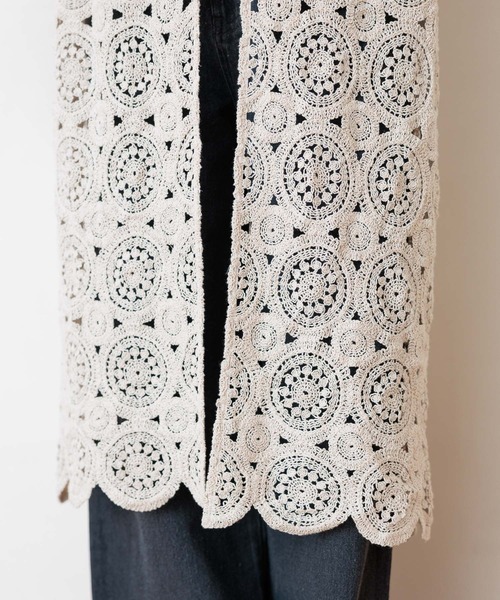 studio CLIP（スタディオクリップ）の「【my fit CLIP/低身長スタッフ企画】レースジレワンピース（ベスト・レディース・チャコール/ナチュラル・FREE）」の22枚目の写真