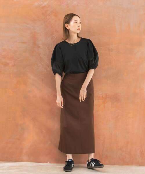 URBAN RESEARCH ROSSO WOMEN（アーバンリサーチ　ロッソ）の「シアードッキングカットブラウス（シャツ/ブラウス・レディース・ブラック/ホワイト・FREE）」の5枚目の写真