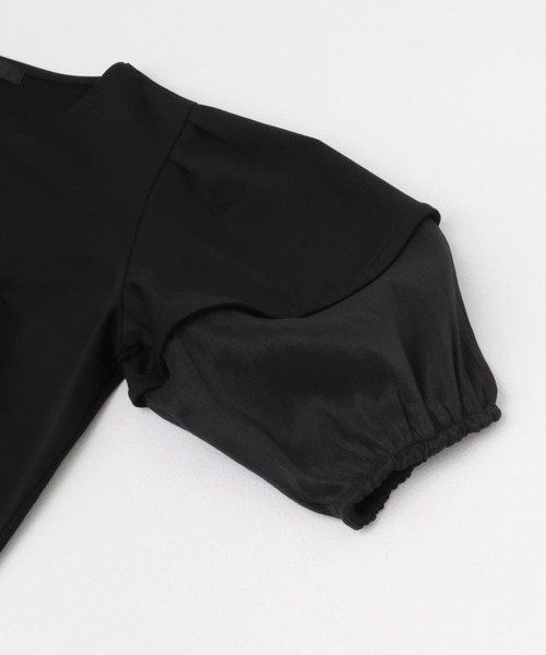 URBAN RESEARCH ROSSO WOMEN（アーバンリサーチ　ロッソ）の「シアードッキングカットブラウス（シャツ/ブラウス・レディース・ブラック/ホワイト・FREE）」の11枚目の写真