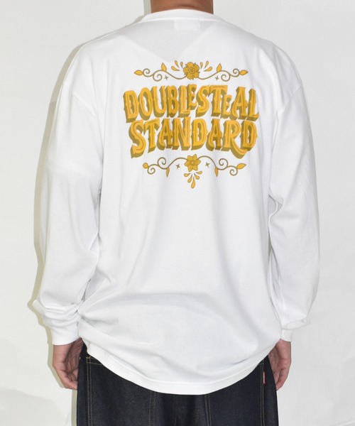 DOUBLE STEAL（ダブルスティール）の「ウエスタンロゴ 長袖Tシャツ（Tシャツ/カットソー・メンズ・ブラック/ホワイト/ダークブラウン・LARGE/MEDIUM/X-LARGE）」の12枚目の写真