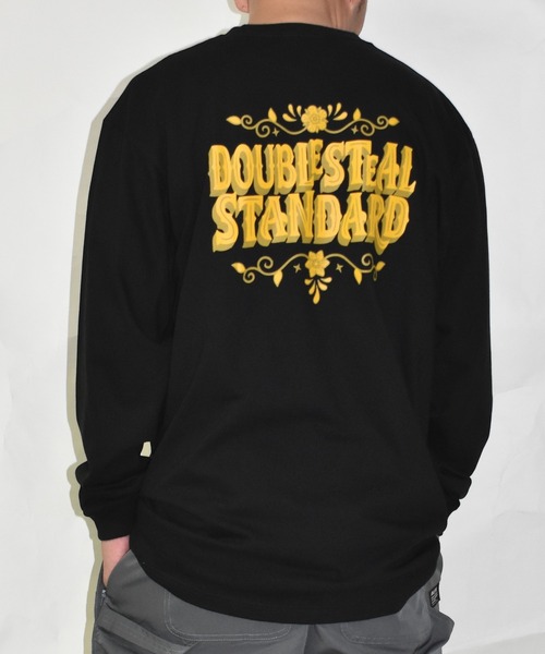 DOUBLE STEAL（ダブルスティール）の「ウエスタンロゴ 長袖Tシャツ（Tシャツ/カットソー・メンズ・ブラック/ホワイト/ダークブラウン・LARGE/MEDIUM/X-LARGE）」の14枚目の写真