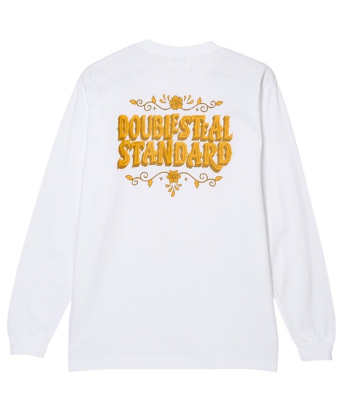 DOUBLE STEAL（ダブルスティール）の「ウエスタンロゴ 長袖Tシャツ（Tシャツ/カットソー・メンズ・ブラック/ホワイト/ダークブラウン・LARGE/MEDIUM/X-LARGE）」の4枚目の写真