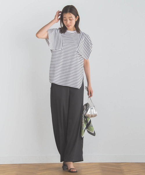 Droite lautreamont(ドロワットロートレアモン)の「スクエアスリーブプルオーバー(Tシャツ/カットソー・レディース・オレンジ/ブラック/アイボリー/オフホワイト・M)」の10枚目の写真