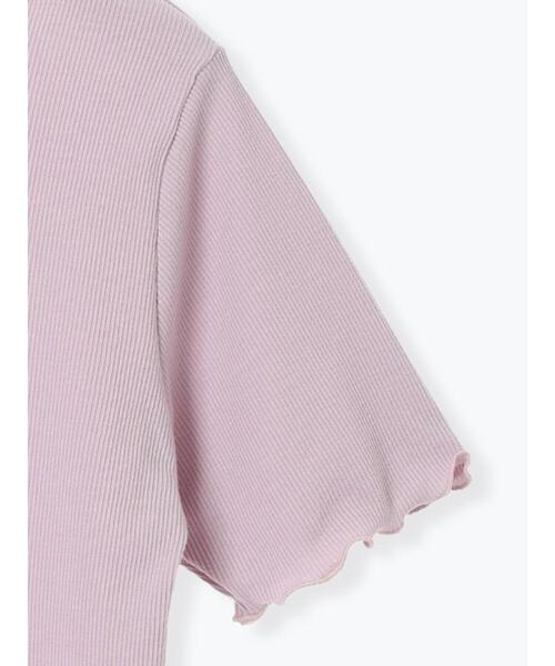 ehka sopo（エヘカソポ）の「リボン刺繍カットソー（Tシャツ/カットソー・レディース・オフホワイト/ブラック/キナリ/ラベンダー・F）」の9枚目の写真