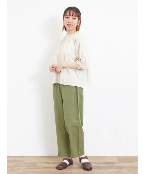 ブラウス シャツ 袖リボンレースブラウス レディース リフ Riff リボンレースブラウス ボウタイ フリル キャンディ