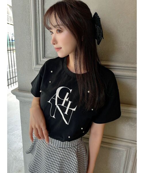 RESEXXY（リゼクシー）の「ビッグロゴTシャツ（Tシャツ/カットソー・レディース・ホワイト/ブルー/ブラック・FREE）」の8枚目の写真