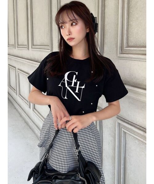 RESEXXY（リゼクシー）の「ビッグロゴTシャツ（Tシャツ/カットソー・レディース・ホワイト/ブルー/ブラック・FREE）」の10枚目の写真