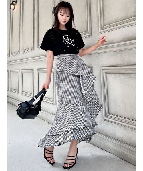 RESEXXY（リゼクシー）の「ビッグロゴTシャツ（Tシャツ/カットソー・レディース・ホワイト/ブルー/ブラック・FREE）」の11枚目の写真