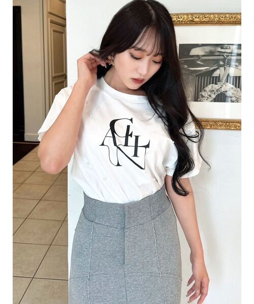 RESEXXY（リゼクシー）の「ビッグロゴTシャツ（Tシャツ/カットソー・レディース・ホワイト/ブルー/ブラック・FREE）」の13枚目の写真