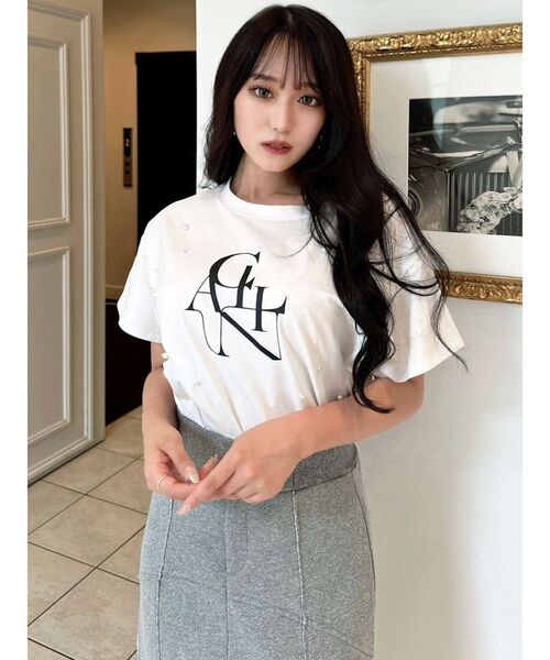 RESEXXY（リゼクシー）の「ビッグロゴTシャツ（Tシャツ/カットソー・レディース・ホワイト/ブルー/ブラック・FREE）」の14枚目の写真