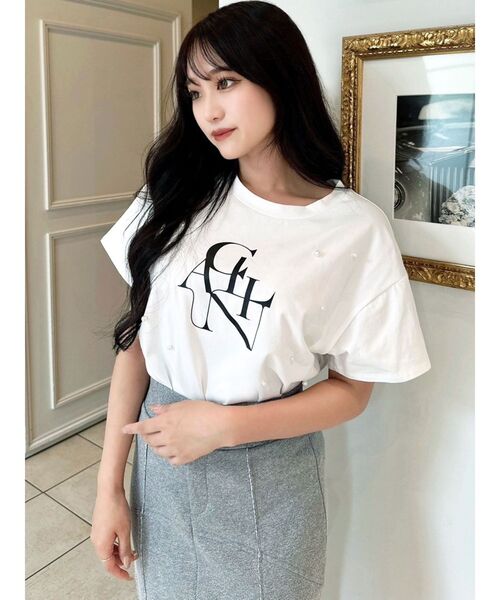 RESEXXY（リゼクシー）の「ビッグロゴTシャツ（Tシャツ/カットソー・レディース・ホワイト/ブルー/ブラック・FREE）」の15枚目の写真