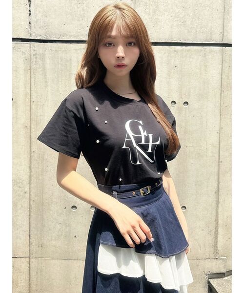 RESEXXY（リゼクシー）の「ビッグロゴTシャツ（Tシャツ/カットソー・レディース・ホワイト/ブルー/ブラック・FREE）」の19枚目の写真