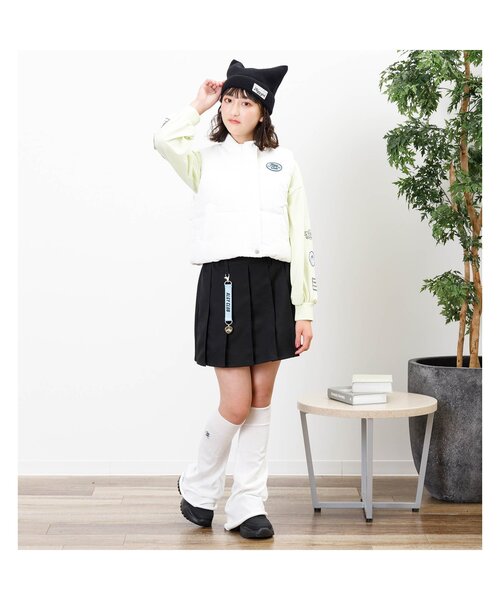 algy（アルジー）の「ねこみみニット帽（ニットキャップ/ビーニー・キッズ・ブラック/サックスブルー・FREE）」の4枚目の写真