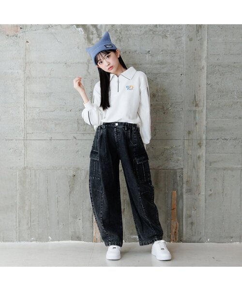 algy（アルジー）の「ねこみみニット帽（ニットキャップ/ビーニー・キッズ・ブラック/サックスブルー・FREE）」の8枚目の写真