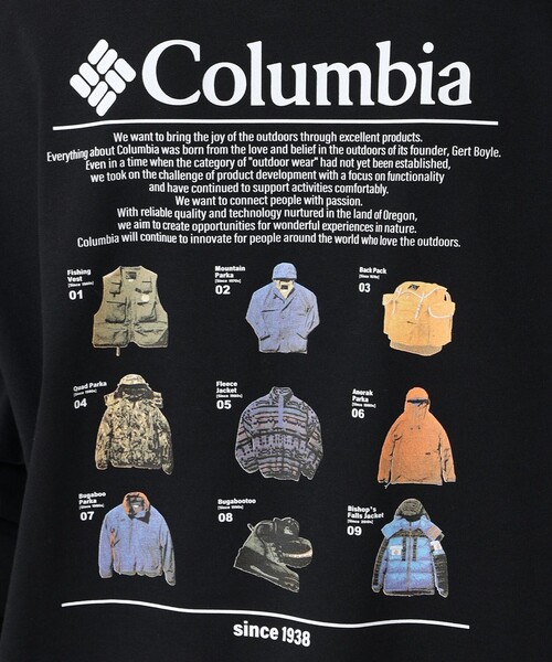 Columbia（コロンビア）の「Columbia／ロストブルック ロングスリーブグラフィックTシャツ／コロンビア／長袖Tシャツ／速乾／UVカット（Tシャツ/カットソー・レディース・ホワイト/グリーン/ブラック/ブラウン・L/M/S/XS/XL）」の8枚目の写真