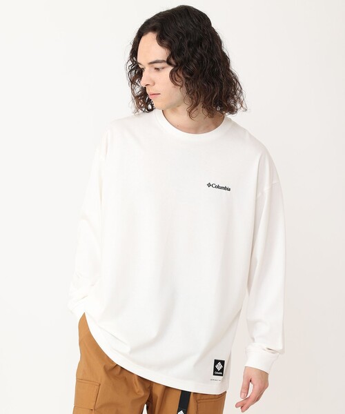 Columbia（コロンビア）の「Columbia／ロストブルック ロングスリーブグラフィックTシャツ／コロンビア／長袖Tシャツ／速乾／UVカット（Tシャツ/カットソー・レディース・ホワイト/グリーン/ブラック/ブラウン・L/M/S/XS/XL）」の9枚目の写真