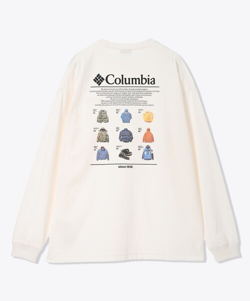 Columbia（コロンビア）の「Columbia／ロストブルック ロングスリーブグラフィックTシャツ／コロンビア／長袖Tシャツ／速乾／UVカット（Tシャツ/カットソー・レディース・ホワイト/グリーン/ブラック/ブラウン・L/M/S/XS/XL）」の11枚目の写真