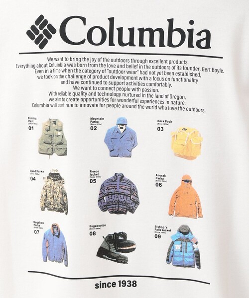 Columbia（コロンビア）の「Columbia／ロストブルック ロングスリーブグラフィックTシャツ／コロンビア／長袖Tシャツ／速乾／UVカット（Tシャツ/カットソー・レディース・ホワイト/グリーン/ブラック/ブラウン・L/M/S/XS/XL）」の12枚目の写真