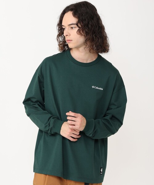Columbia（コロンビア）の「Columbia／ロストブルック ロングスリーブグラフィックTシャツ／コロンビア／長袖Tシャツ／速乾／UVカット（Tシャツ/カットソー・レディース・ホワイト/グリーン/ブラック/ブラウン・L/M/S/XS/XL）」の13枚目の写真