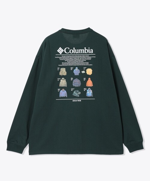 Columbia（コロンビア）の「Columbia／ロストブルック ロングスリーブグラフィックTシャツ／コロンビア／長袖Tシャツ／速乾／UVカット（Tシャツ/カットソー・レディース・ホワイト/グリーン/ブラック/ブラウン・L/M/S/XS/XL）」の15枚目の写真
