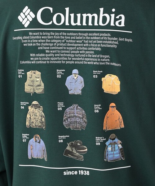 Columbia（コロンビア）の「Columbia／ロストブルック ロングスリーブグラフィックTシャツ／コロンビア／長袖Tシャツ／速乾／UVカット（Tシャツ/カットソー・レディース・ホワイト/グリーン/ブラック/ブラウン・L/M/S/XS/XL）」の16枚目の写真