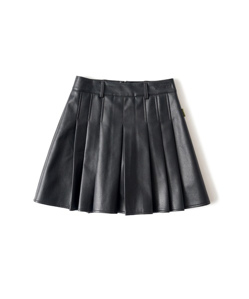 Subciety(サブサエティ)の「FAKE LEATHER MINI SKIRT【WOMEN】(スカート・レディース・ブラック/ブラウン・SMALL/MEDIUM)」の3枚目の写真