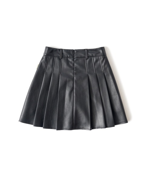 Subciety(サブサエティ)の「FAKE LEATHER MINI SKIRT【WOMEN】(スカート・レディース・ブラック/ブラウン・SMALL/MEDIUM)」の4枚目の写真