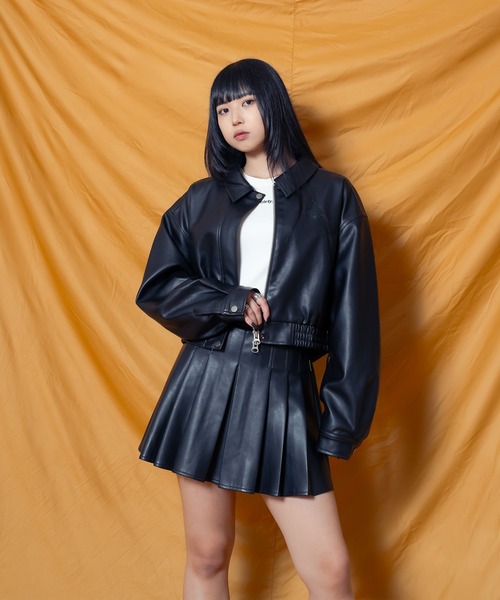 Subciety(サブサエティ)の「FAKE LEATHER MINI SKIRT【WOMEN】(スカート・レディース・ブラック/ブラウン・SMALL/MEDIUM)」の14枚目の写真