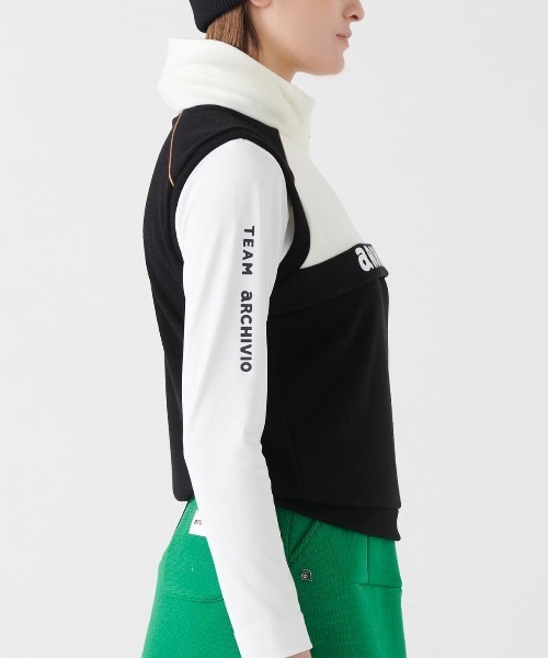 セール】<LADIES>ハーフジップハイネックベスト【2024年秋冬】（ベスト